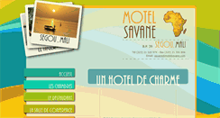 Desktop Screenshot of motelsavane.com